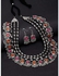 Shining Diva Fashion Latest Stylish Fancy Oxidised Silver Tribal Necklace Jewellery Set for Women (12164s), Multicolour, One