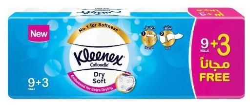 Kleenex 12 Toilet Tissue Rolls 9+3