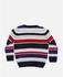 Concrete Boys Striped Pullover - Grey, Navy & Red