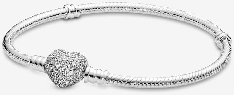 Moments sparkling heart bracelet (Silver)