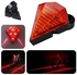 Bicycle Diamond Laser Taillight Warning Light USB Charging Highlighted Charging Gem Taillight