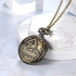 Men's Pocket Watch With Necklace Chain - Bronze