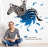 MEMORiX Removable Wall Decor Sticker - Art Zebra Love