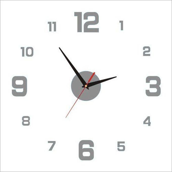 40cm 3D Number DIY Wall Clock Mirror Wall Stickers
