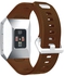 Silicone Watch Bracelet From Liger Compatible With Fitbit Ionic Small Size Brown Color