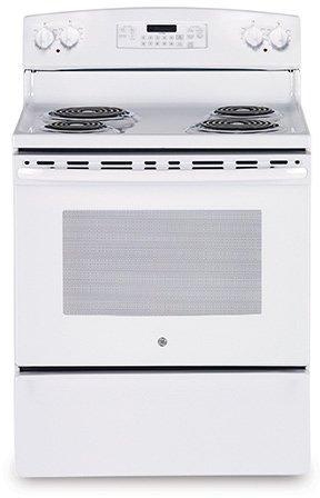 GE Free Standing Electric Range, 30 Inch, 4 Coil, White