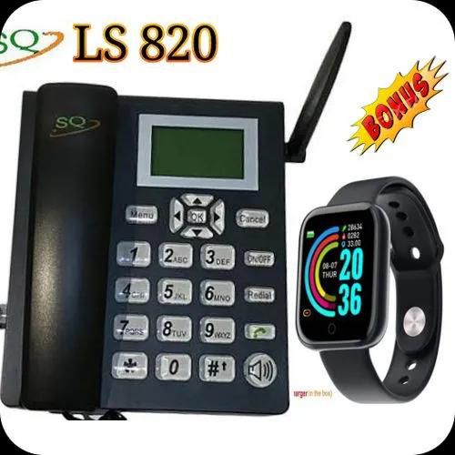 SQ LS820 Desktop Phone, Fixed Wireless Office, Company & Home Phone + SMART Watch