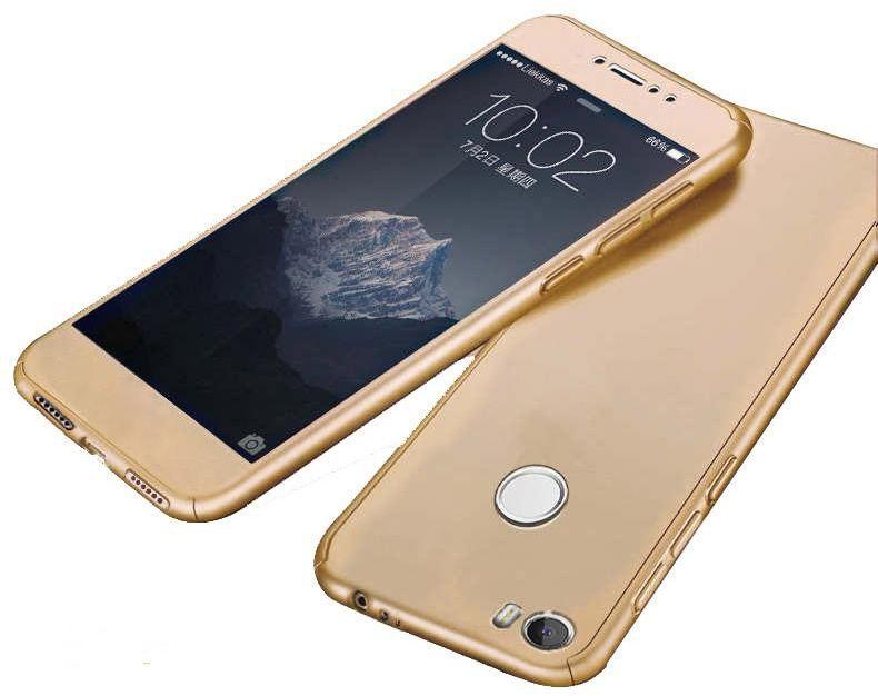 Huawei Y9 Prime 2018 / Y9 2018 case 360 Degree 3 pieces Plastic products front, back And Screen - Gold