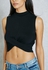 High Neck Twisted Crop Top