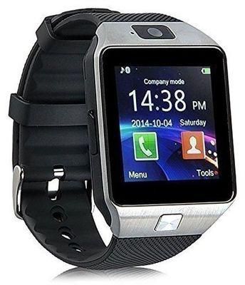 Smart Gear Dz09 Bluetooth Smart Watch with Camera-Silver