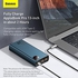 Baseus Powerbank 20000 mAh, PD 65W QC 4.0 Quick Charge USB C External Battery with 4 Outputs for Apple MacBook, Dell, Microsoft Surface Pro HP, Notebook, Switch, iPad, iPhone, Galaxy and More - Blue