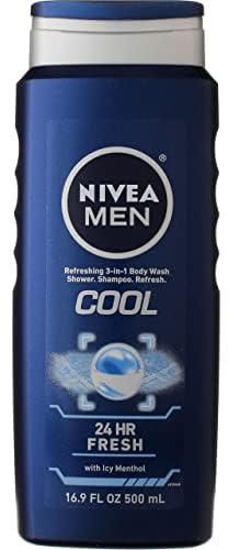 Nivea For Men Cool Hair and Body Wash - 16.9 fl oz