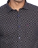D'Indian Club Men's Dark Blue Prints Linen Cotton Casual Shirt Size M