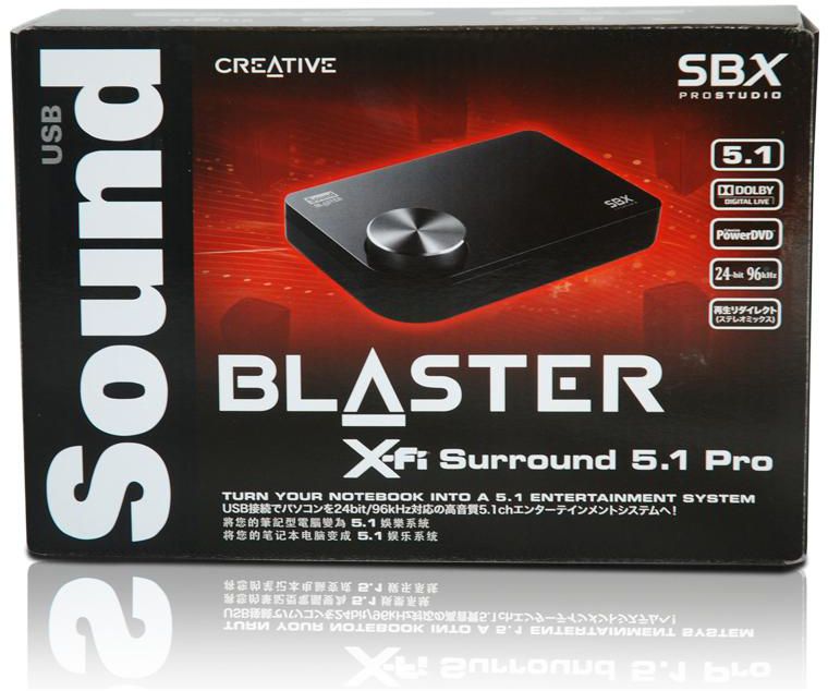 creative sound blaster external sound card for laptop