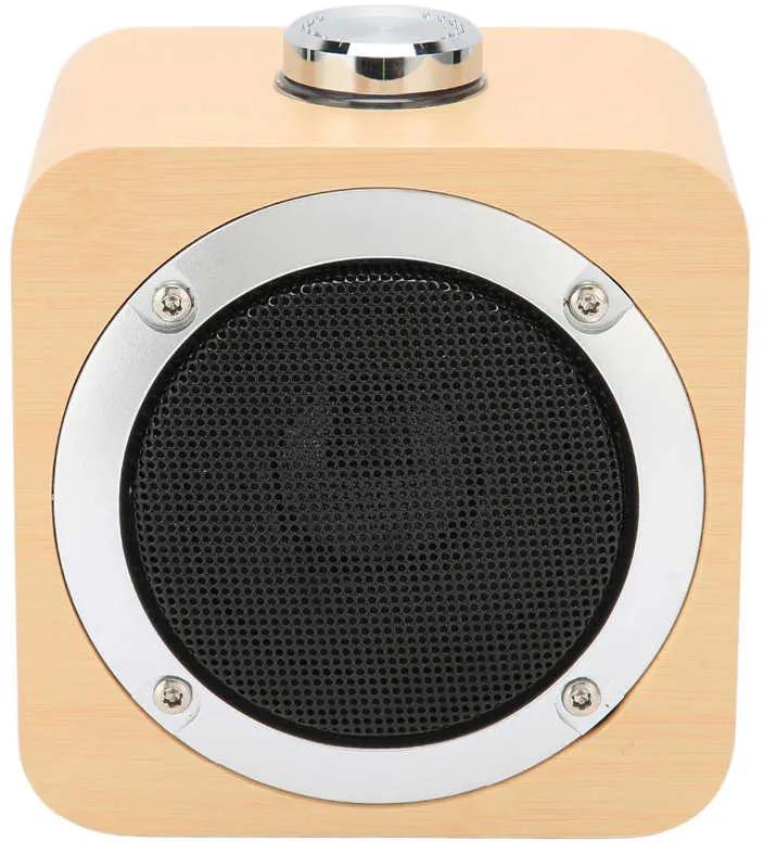 Bluetooth Speaker Stereo Rechargeable Portable High Power Full Frequency Wooden Wireless Speaker for Cellphone Laptop