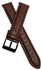 20mm Leather Replacement Watch Strap Compatible With Oraimo OSW16- Smart Watch - Dark Brown