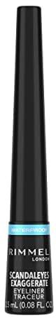 Rimmel London Exaggerate Waterproof Liquid Eyeliner, 2.5Ml, Black