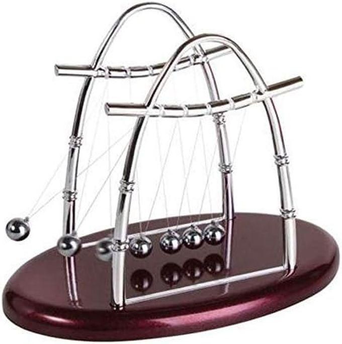 Newton'S Cradle Steel Balance Ball Pendulum - Deep Red