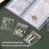 ROPAKED Transparent Jewelry Storage Book with Pockets 84 Slots and 50 Pcs Clear Small Plastic Bags Ring Earring Organizer Book Card Holder Travel Pouch for Jewelry