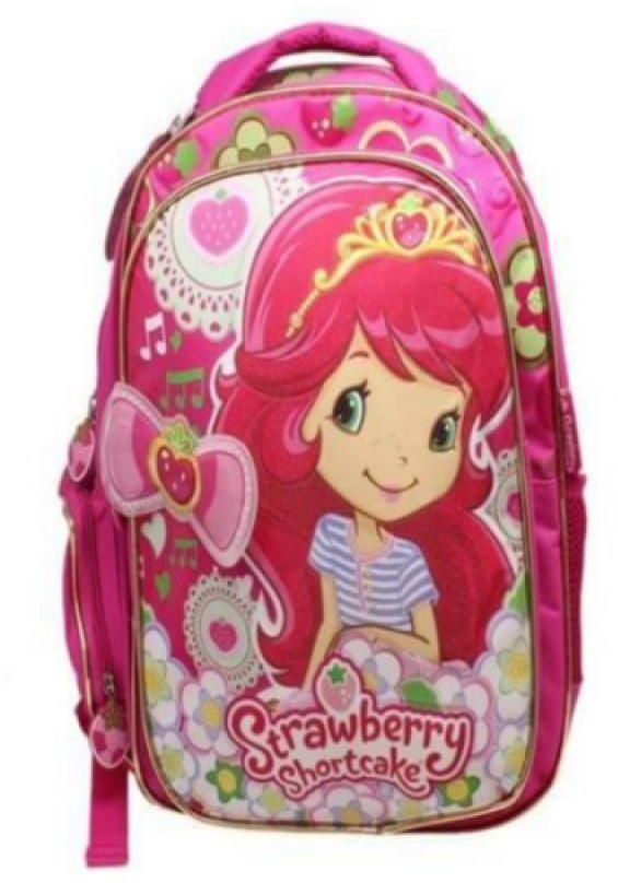 HHE Strawberry Shortcake Girl's Backpack - 17'' - PINK