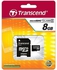 Transcend 8 GB Class 4 MicroSDHC Card, Black [TS8GUSDHC4]