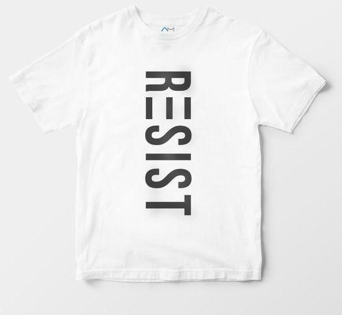 Fashion White Resist Tshirt