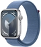Apple Watch Series 9 GPS 41mm Silver Aluminum Case with Winter Blue Sport Loop – Middle East Version