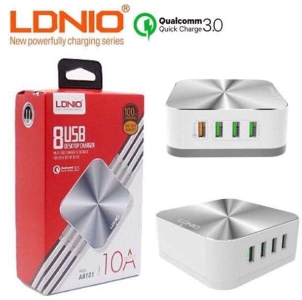 Ldnio A8101 Qualcomm Quick Charge 3.0 8 USB Output 10A Auto ID USB Charger