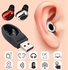 Mini Bluetooth In-Ear Invisible Wireless Earphone Earbud With Magnet USB Charger-Pink