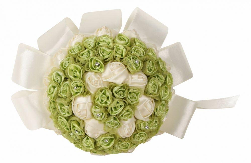 Al Wishah Roses Bouquet for Weddings and Occasions- Creamy