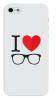 Stylizedd Apple iPhone 5 5S Premium Slim Snap case cover Matte Finish - I love glasses