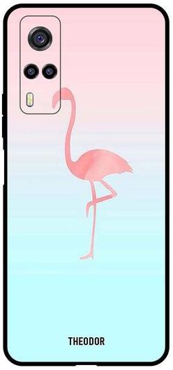 Protective Case Cover For VIVO Y53S 4G Pink Flamingo