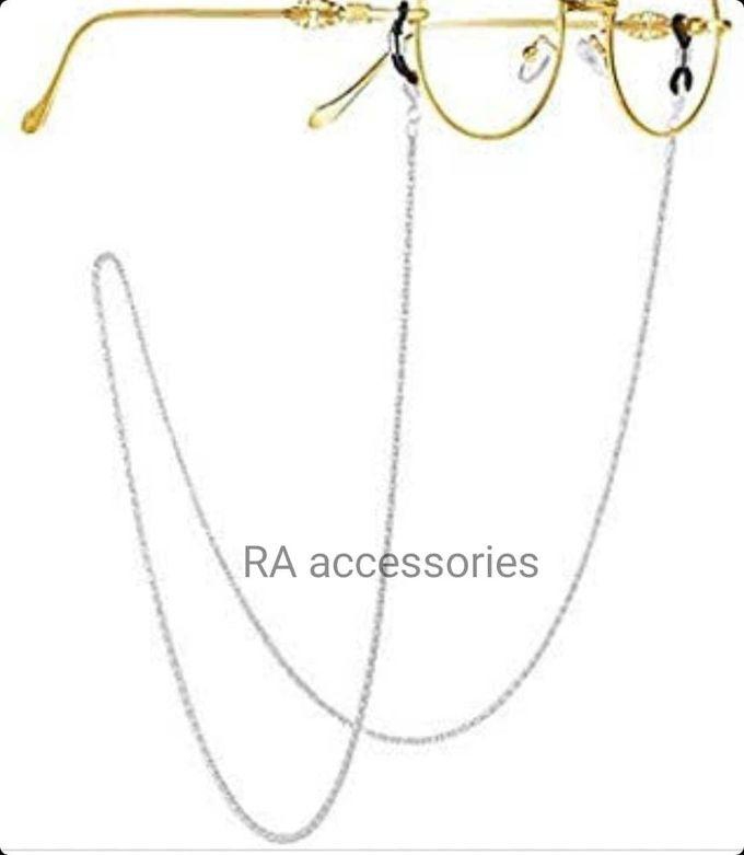 RA accessories سلسلة نظارة فضى استانلس ضد تغير اللون