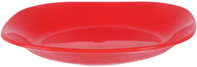 Get Prima Plastic Flat plate, 17 cm - Red with best offers | Raneen.com