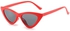 Retro Pointed Cat Eyes Sunglasses- Red