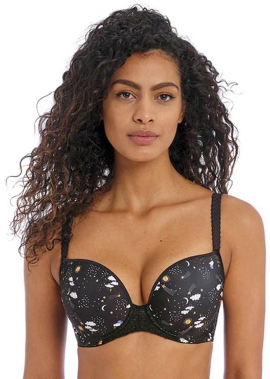 Freya Daydreaming Underwire Moulded Plunge T-Shirt Bra, Celestial