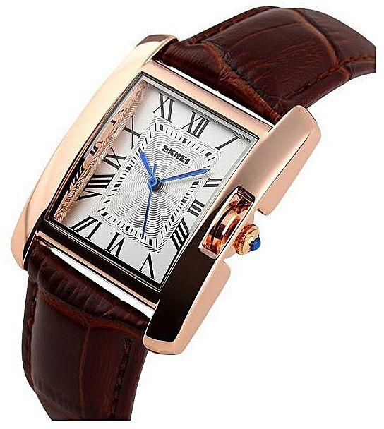 Generic 1085 Women Elegant Retro Watches Fashion Casual Brand Luxury Women's Quartz Clock Female Leather Lady Wristwatches - Brown