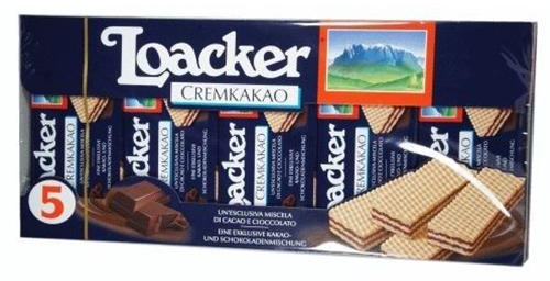 Loacker Cream Kakao Wafer - 5 x 45 g