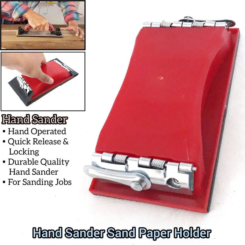 Durable Carpenter Hand Sand Paper Holder Sander Holding Sand Paper