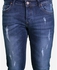 Town Team Casual Washed Ripped Jeans - Dark Blue