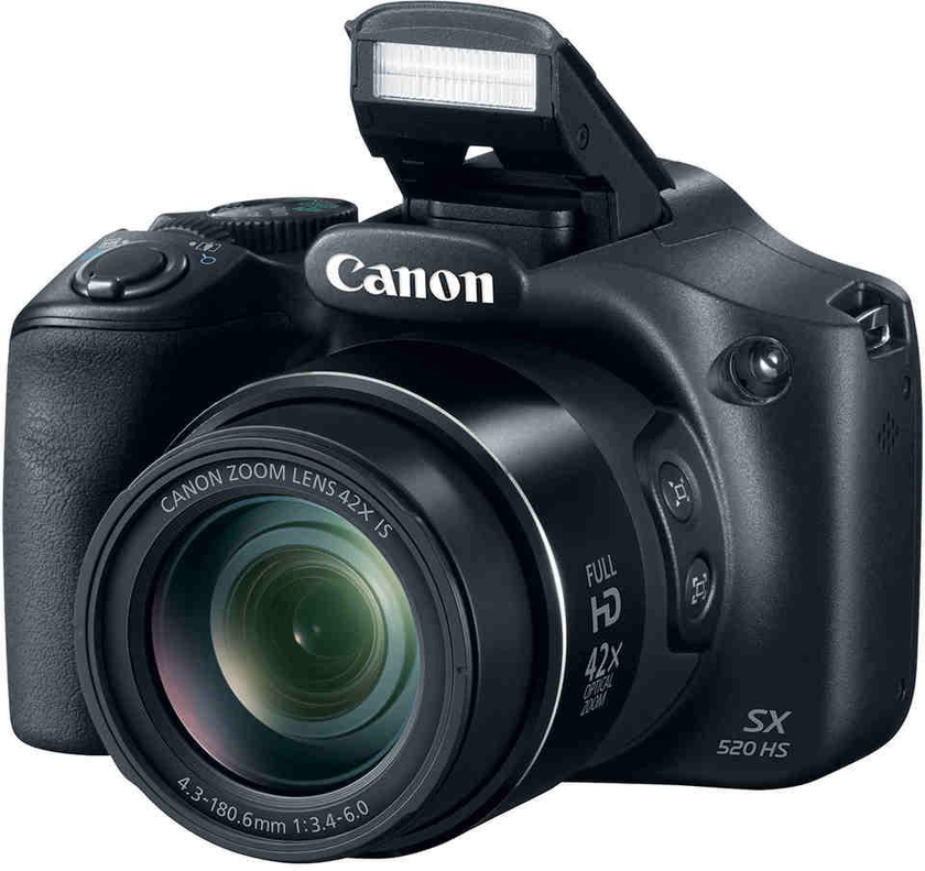Canon PowerShot SX520 HS Black Digital Camera