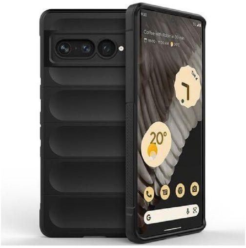 Case For Google Pixel 7 Pro , - Brushed Dual Protection Shockproof Heavy Duty Cover - Black