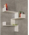 Corner Wall Shelves - White - 3 Pcs