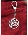 Handmade Medal Elegant Key Chain - Silver Plated- Name Of Mostafa
