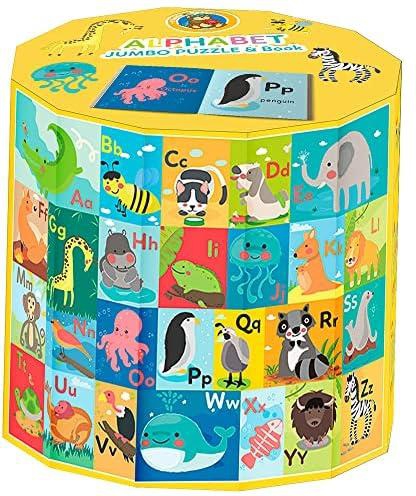 Fluffy Bear Jp-8004 48 Pieces Jigsaw Puzzle Max Puzzle Alphabet Jumbo It'S Fun Activity To Do Alone Or In A Group - Multi Colour