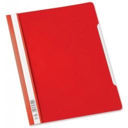 Durable 2570-03 Clear View Folder with Index Strip Extra Wide A4, Red