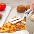 GG.Goods 10 inch Stainless Steel Steak Clamps Pizza Clip Pizza Pies Fish Gripper,Double Sided Spatula,Multi-Function Food Flipping Spatula Tongs