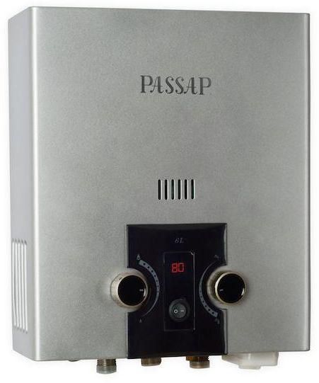 passap Gas water heater - 6L - Silver