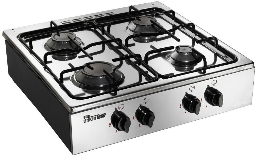 Unionaire T5555SS-128 Stainless Table Gas Stove - 55×55 cm