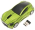 C296 Car Shaped Wireless Optical Mouse Green/Black